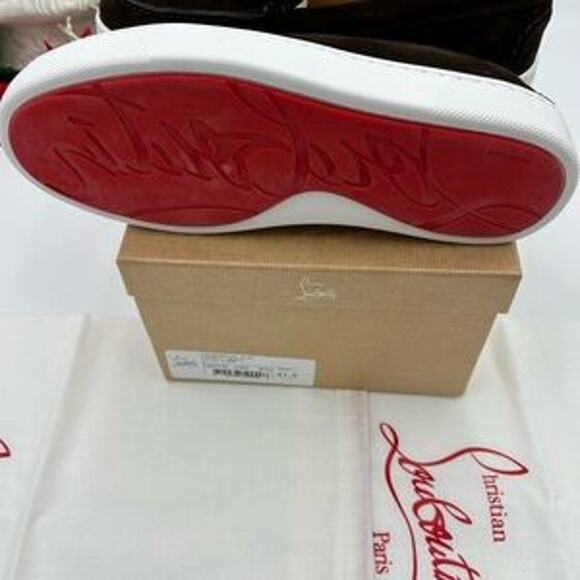 Christian Louboutin Mens PAQUEBOAT suede loafers size 41.5 made in Italy - Picture 16 of 16